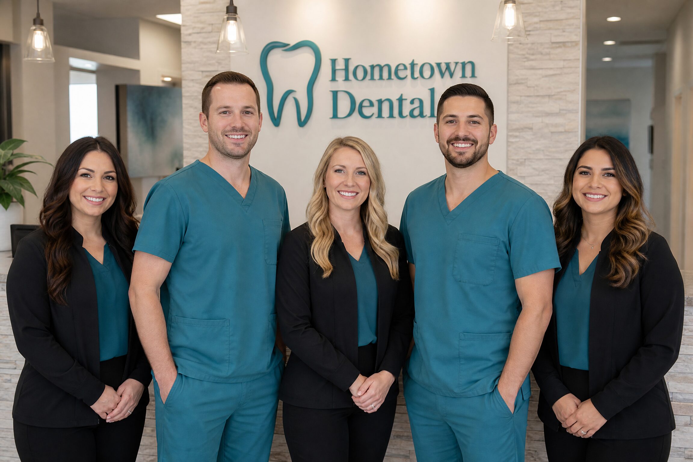 The professional dental team at Hometown Dental welcoming Brighton patients