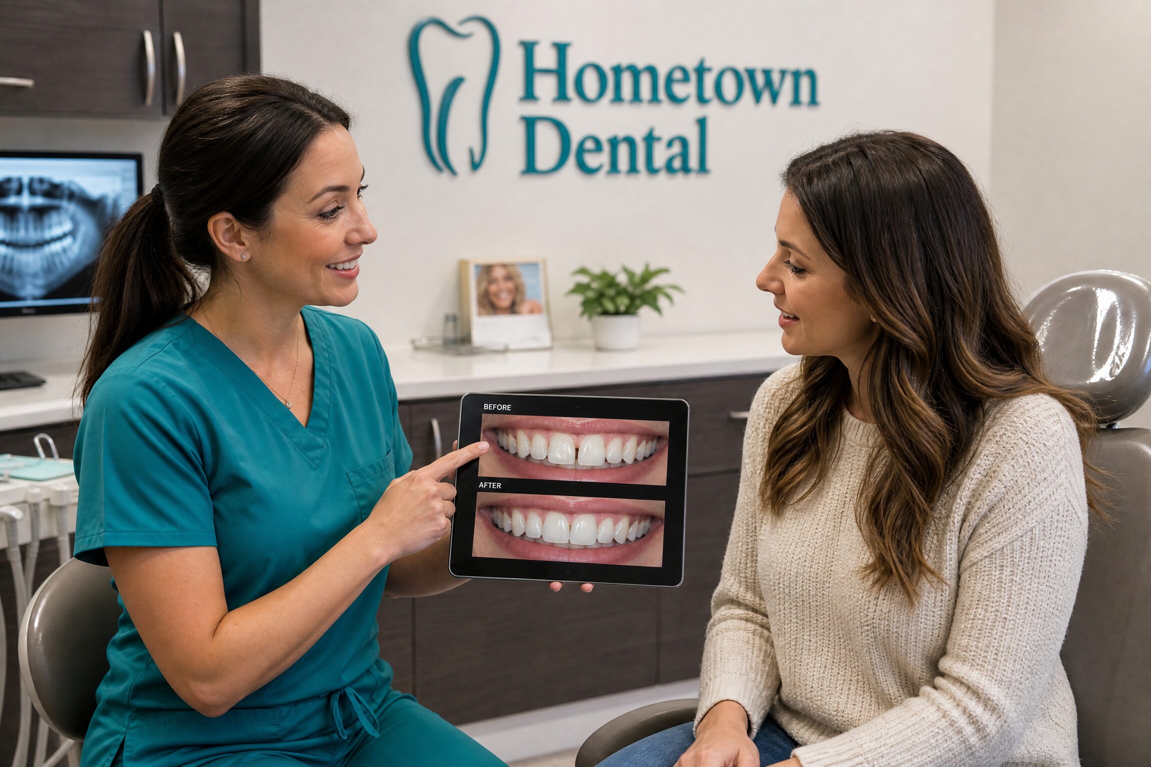 Reshaping teeth