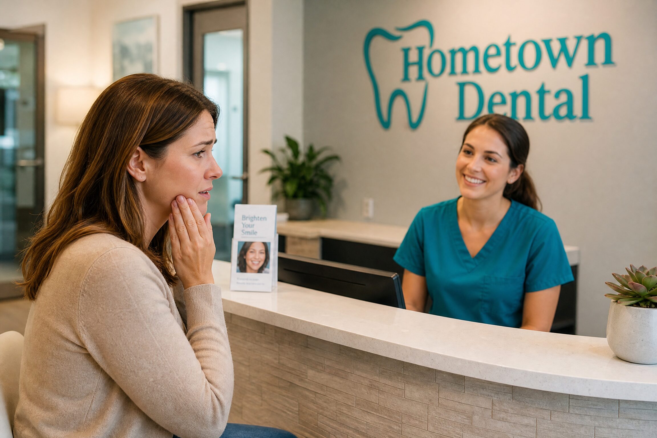 Patient seeking relief from tooth pain