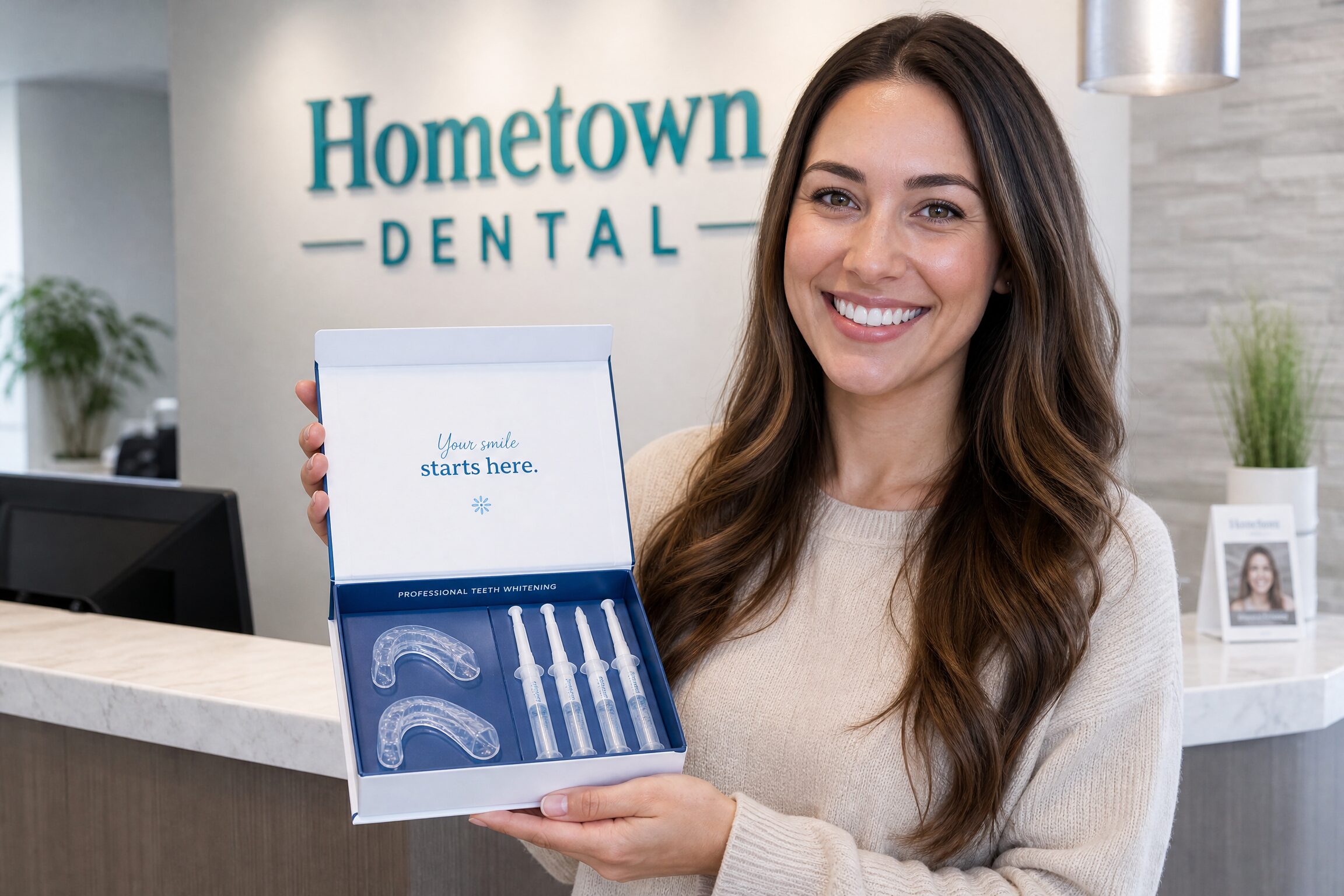 Professional custom take-home whitening kit